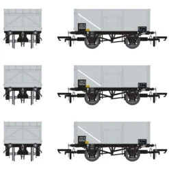 Accurascale OO Gauge 16T Mineral Wagon Triple Pack - BR Pre TOPS Coal/odel Railway Wagon ACC1062