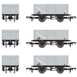 Accurascale OO Gauge 16T Mineral Wagon Triple Pack - BR Pre TOPS Coal Model Railway Wagon ACC1021