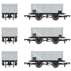 Accurascale OO Gauge 16T Mineral Wagon Triple Pack - BR TOPS MCO Coal Model Railway Wagon ACC1059
