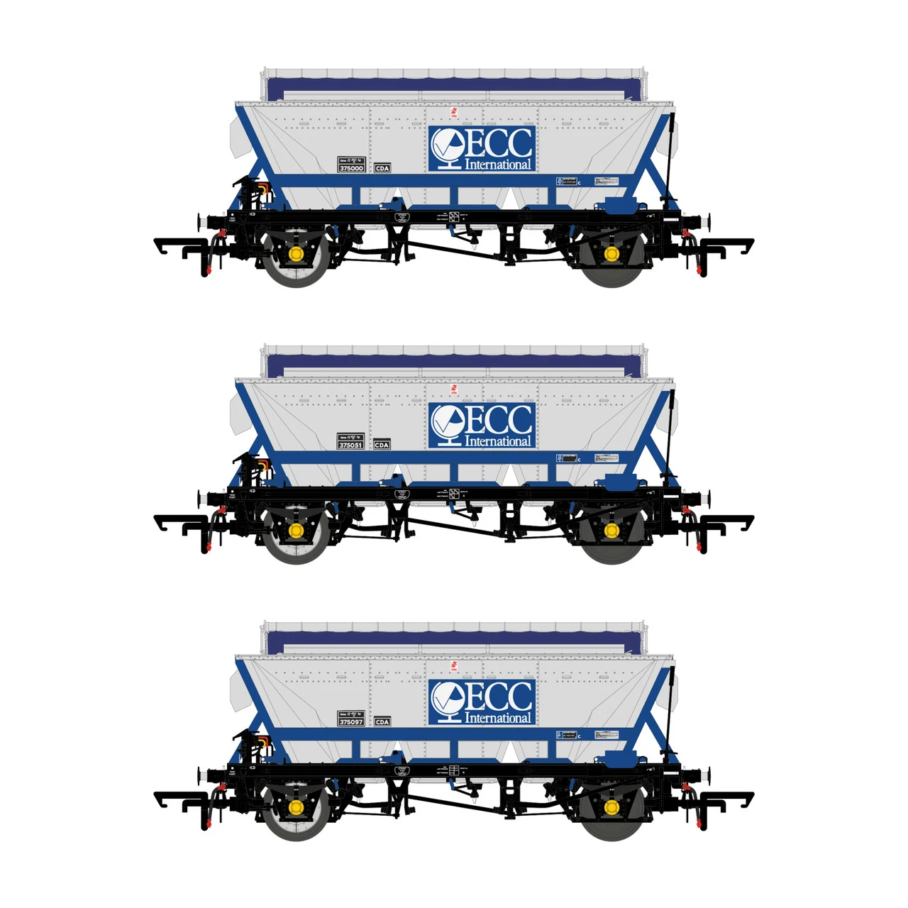 Accurascale OO Gauge CDA China Clay Wagon ECC Pack F ACC2527 3 Accurascale OO Gauge CDA China Clay Wagon ECC Pack F ACC2527