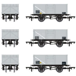 Accurascale OO Gauge 16T Mineral Wagon Triple Pack - BR Pre TOPS Coal Model Railway Wagon ACC1026