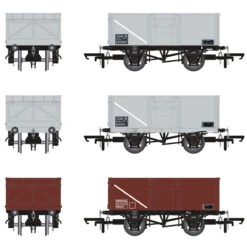 Accurascale OO Gauge 16T Mineral Wagon Triple Pack - BR Pre TOPS Coal/Mineral Model Railway Wagon ACC1024