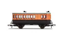 Hornby OO Gauge LSWR, 4 Wheel Coach, Brake 3rd Class, 179 - Era 2 R40063