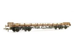 Oxford Rail OO Gauge Carflat Wagon BR Faded/Worn B745893 OR76CAR002B
