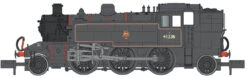 Dapol N Gauge Class 2MT Ivatt 41236 BR Black Early Emblem DCC Ready Model Railway Steam Locomotive 2S-015-008