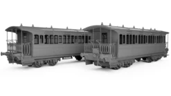 Rapido Trains OO Gauge Wisbech & Upwell Bogie Coach Third No E60461 BR/LNER Livery 919003 -Best Model Shop 3D CAD render 19328.1661419713