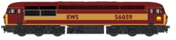 Dapol N Gauge Class 56 059 EWS Livery Model Railway Diesel Locomotive 2D-004-013