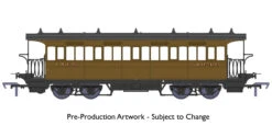 Rapido Trains OO Gauge Wisbech & Upwell Bogie Coach Third No 60461 LNER Livery 919001