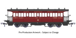 Rapido Trains OO Gauge Wisbech & Upwell Bogie Coach Third No 7 GER Livery (Preserved) 919005