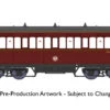 Rapido Trains OO Gauge Wisbech & Upwell Bogie Coach Third No E60461 BR Maroon 919006