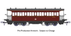 Rapido Trains OO Gauge Wisbech & Upwell Bogie Coach Composite No E60462 BR Maroon 919007