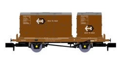Rapido N Gauge BR ‘Conflat P’ No. B933861 (with Bauxite Containers) 921015