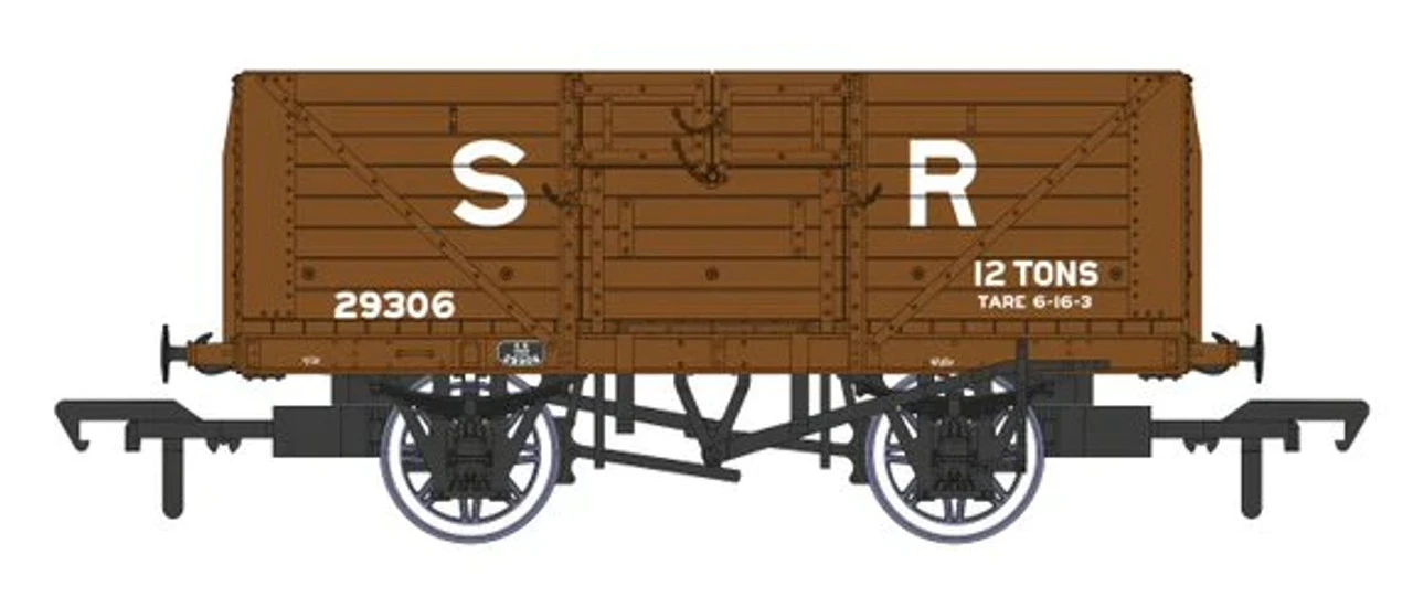Rapido UK OO Gauge SR 8-Plank Wagon - 29306 SR Brown Pre 1936 940001