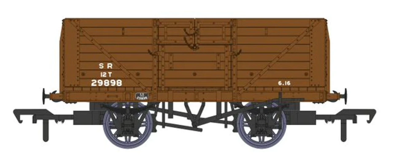 Rapido UK OO Gauge SR 8-Plank Wagon - 29898 SR Brown Post 1936 940010
