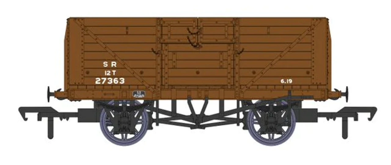 Rapido UK OO Gauge SR 8-Plank Wagon - 27363 SR Brown Post 1936 940020