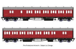 Rapido Trains OO Gauge GWR Dia E140 'B-Set' Twin Pack - BR Crimson 946003