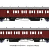 Rapido Trains OO Gauge GWR Dia E140 'B-Set' Twin Pack - BR Maroon 946006