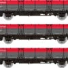 Rapido Trains N Gauge OAA Triple Pack - BR Railfreight Red/Grey Pack 1 956003 -Best Model Shop 956003 45053.1671623289
