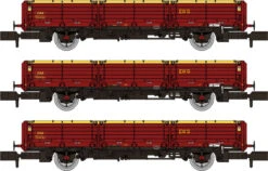 Rapido Trains N Gauge OAA Triple Pack - EWS Maroon/Gold 956006