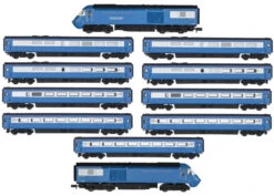 Dapol N Gauge Book Set 11 Car Class 43 HST Blue Pullman 2D-019-300