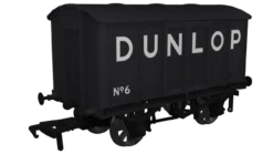 Rapido Trains OO Gauge V6 Metal Van - Dunlop Metal-bodied Van No. 6 908031