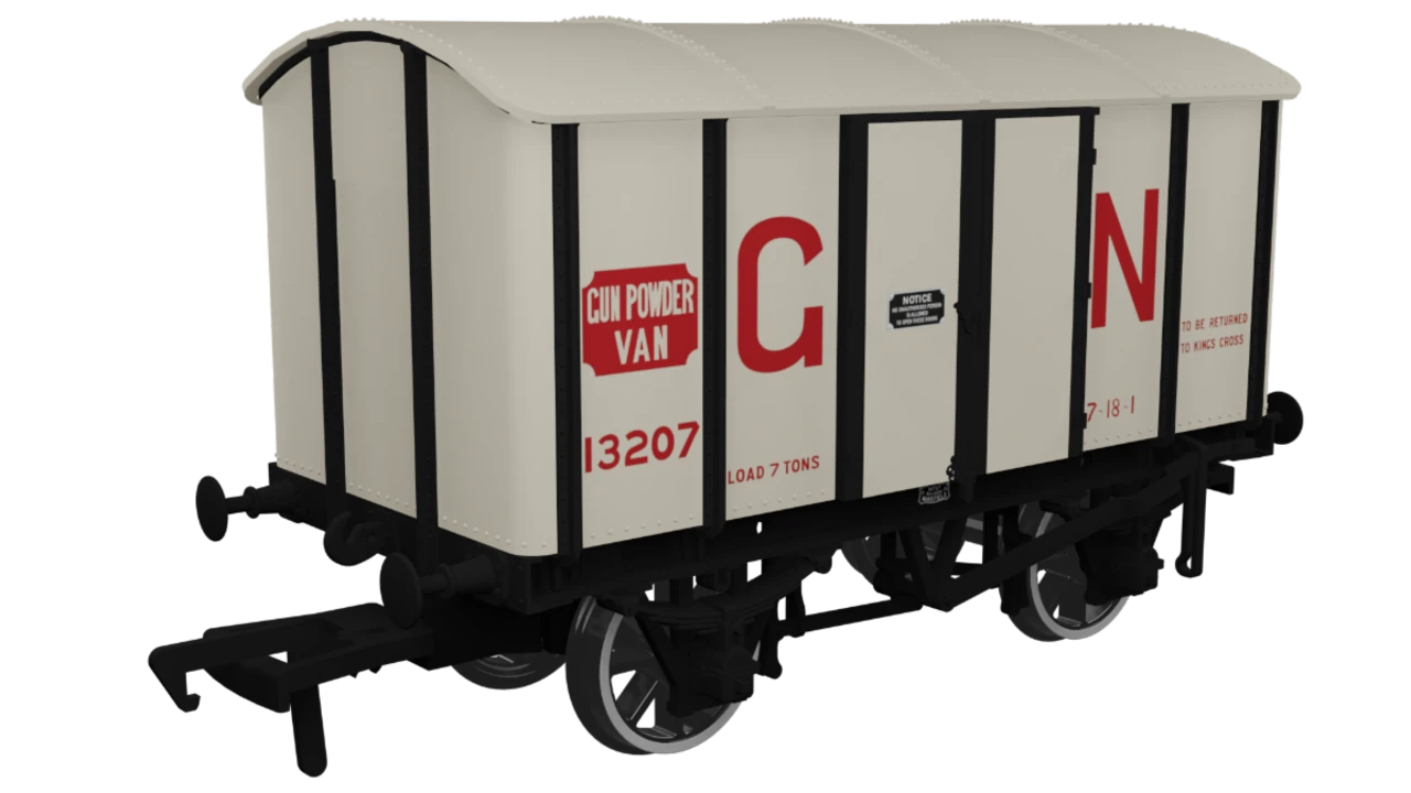 Rapido Trains OO Gauge V6 Metal Van - Great Northern Railway Gunpowder Van No. 13207 908023