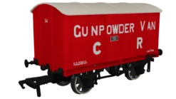 Rapido Trains OO Gauge V6 Metal Van - Caledonian Railway Gunpowder Van No. 34 908022